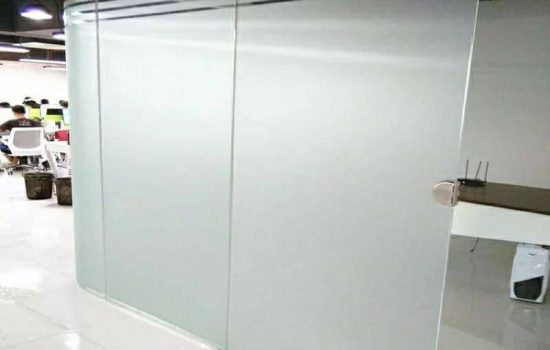 gradient frosted sticker for office door