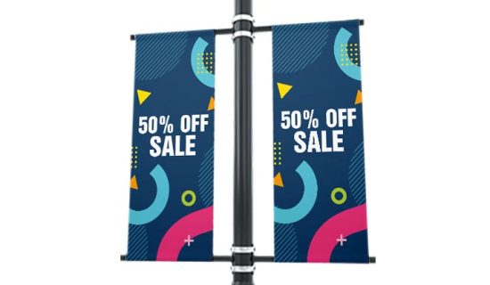 Pole-Banners for sale announcement in dubai