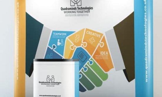 rollup banner stand setup